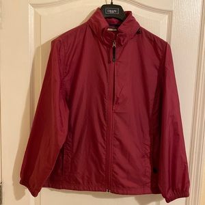 L.L. Bean packable stowaway hooded windbreaker jacket